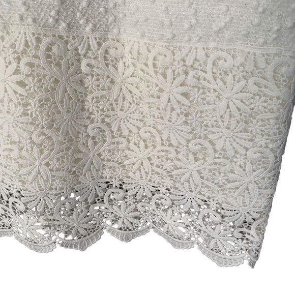 Joseph Ribkoff Textured White Mini Dress 4 - Picture 3 of 5